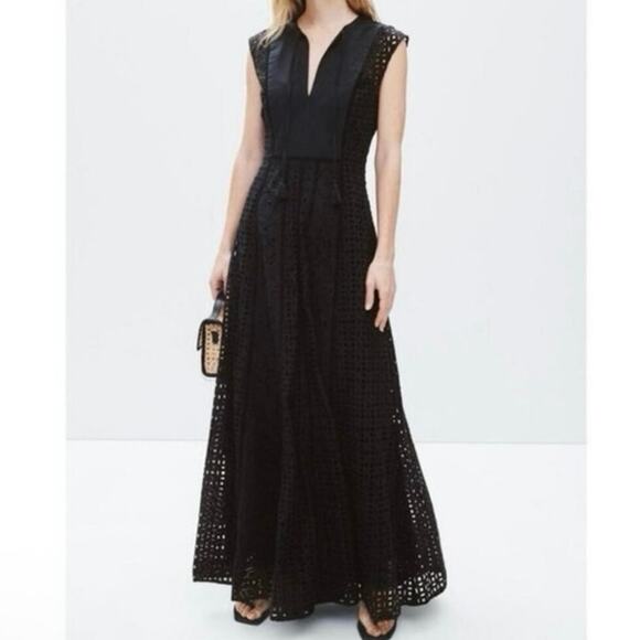 Veronica Beard Dresses & Skirts - Veronica Beard Alina Black
eyelet cut dress Size 4